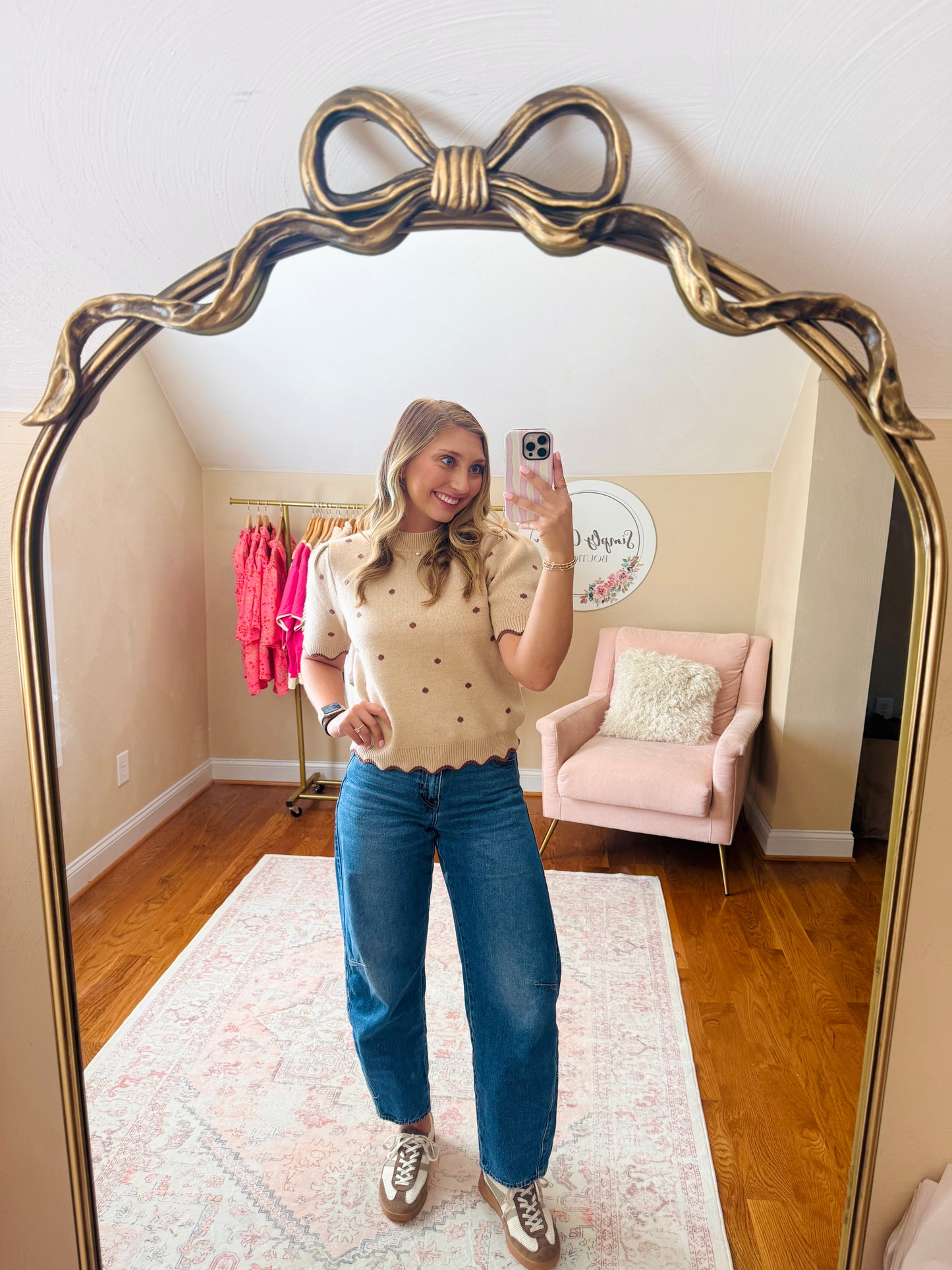 The Scallop Dot Sweater