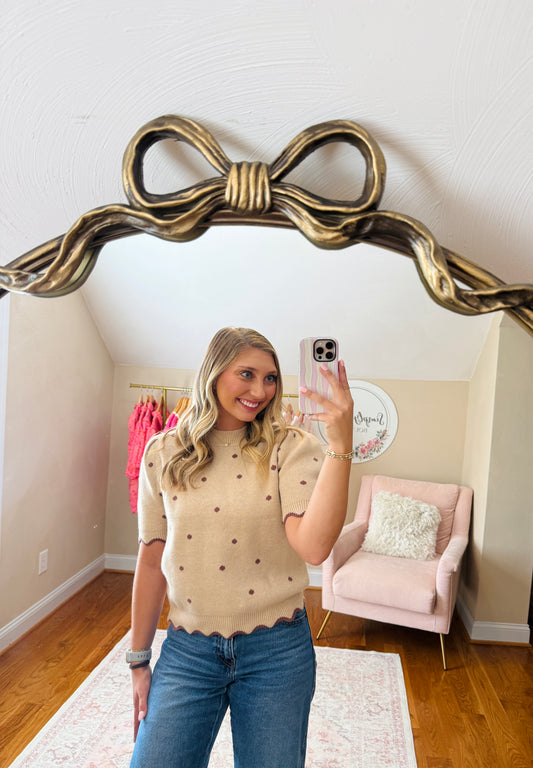 The Scallop Dot Sweater