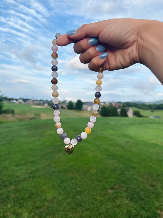 Sweetheart Beaded Necklace