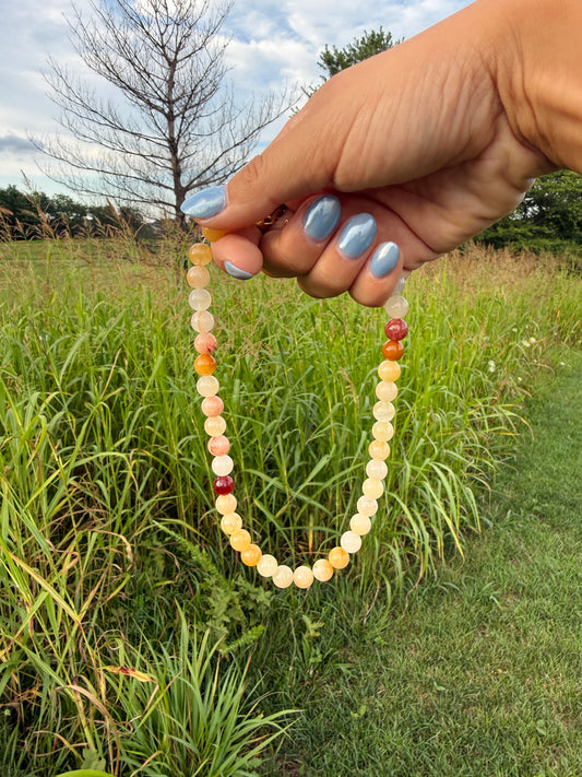 Sunset Beaded Necklace