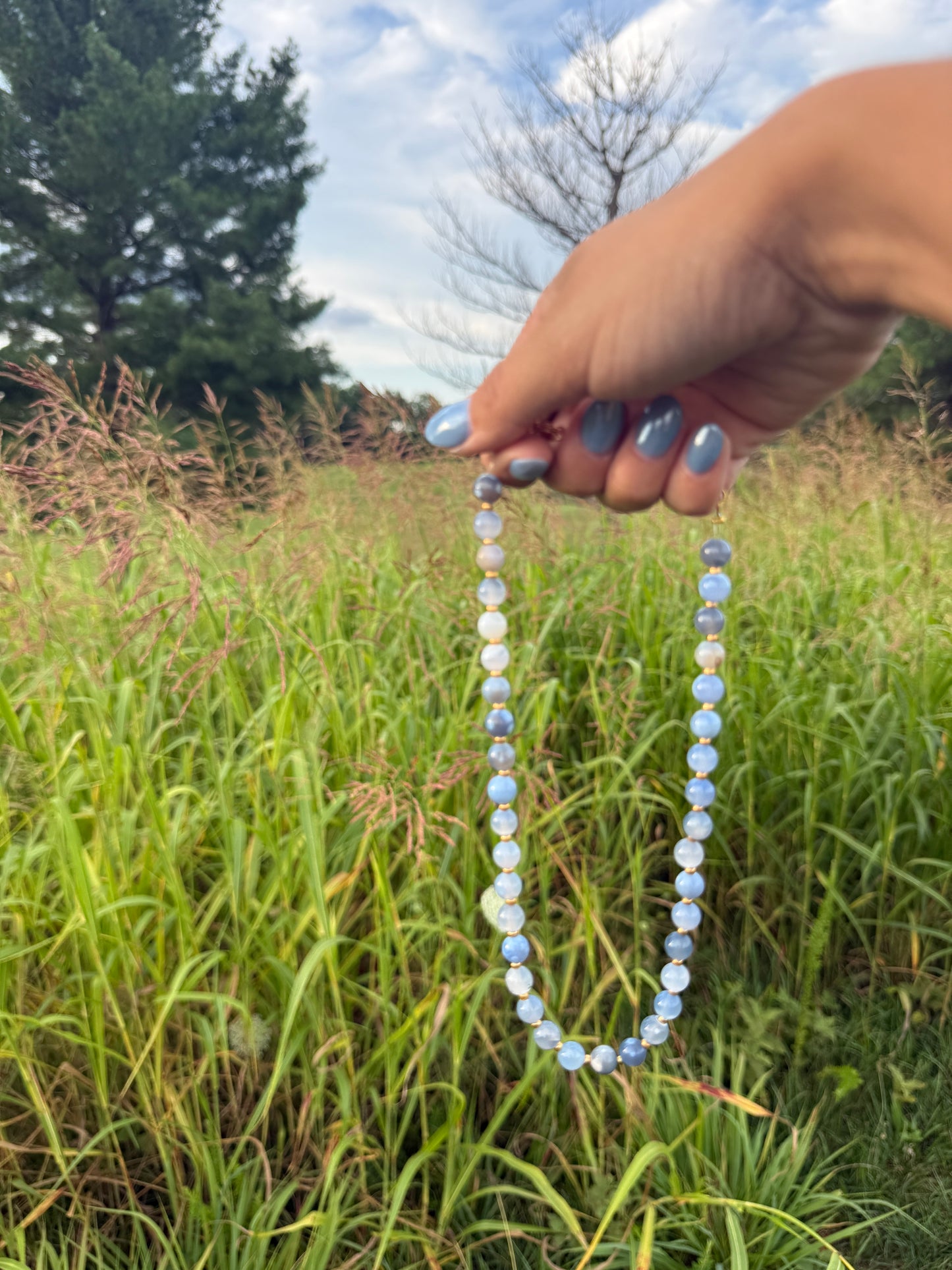 Blue Lagoon Beaded Necklace