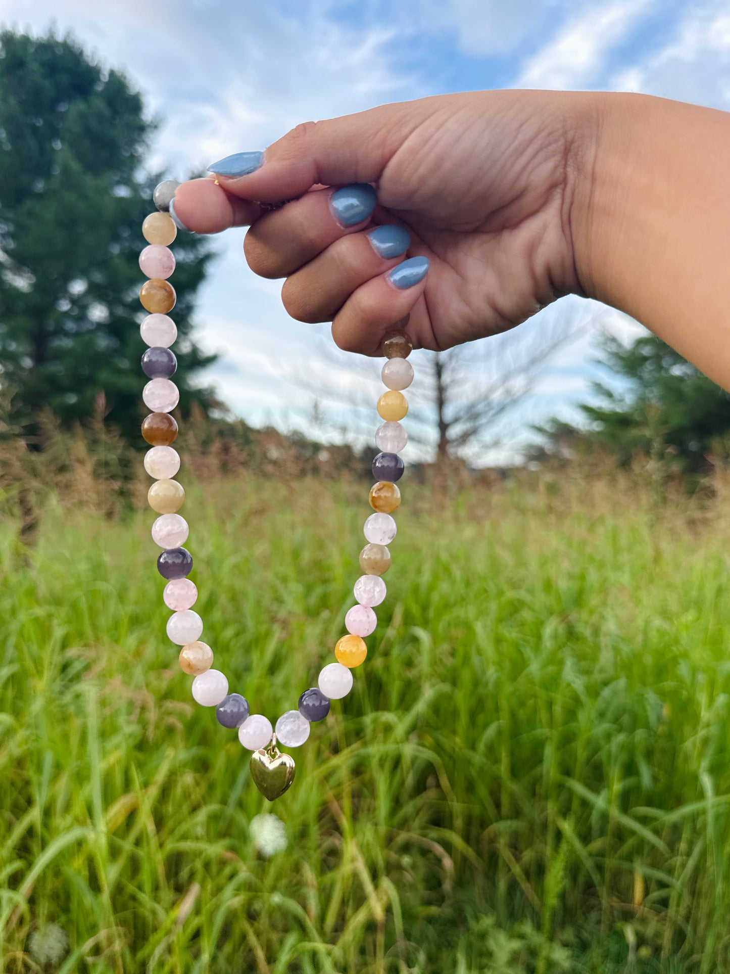 Sweetheart Beaded Necklace