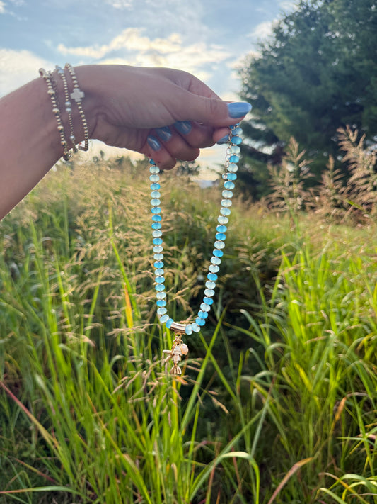 Sea Breeze Charm Beaded Necklace