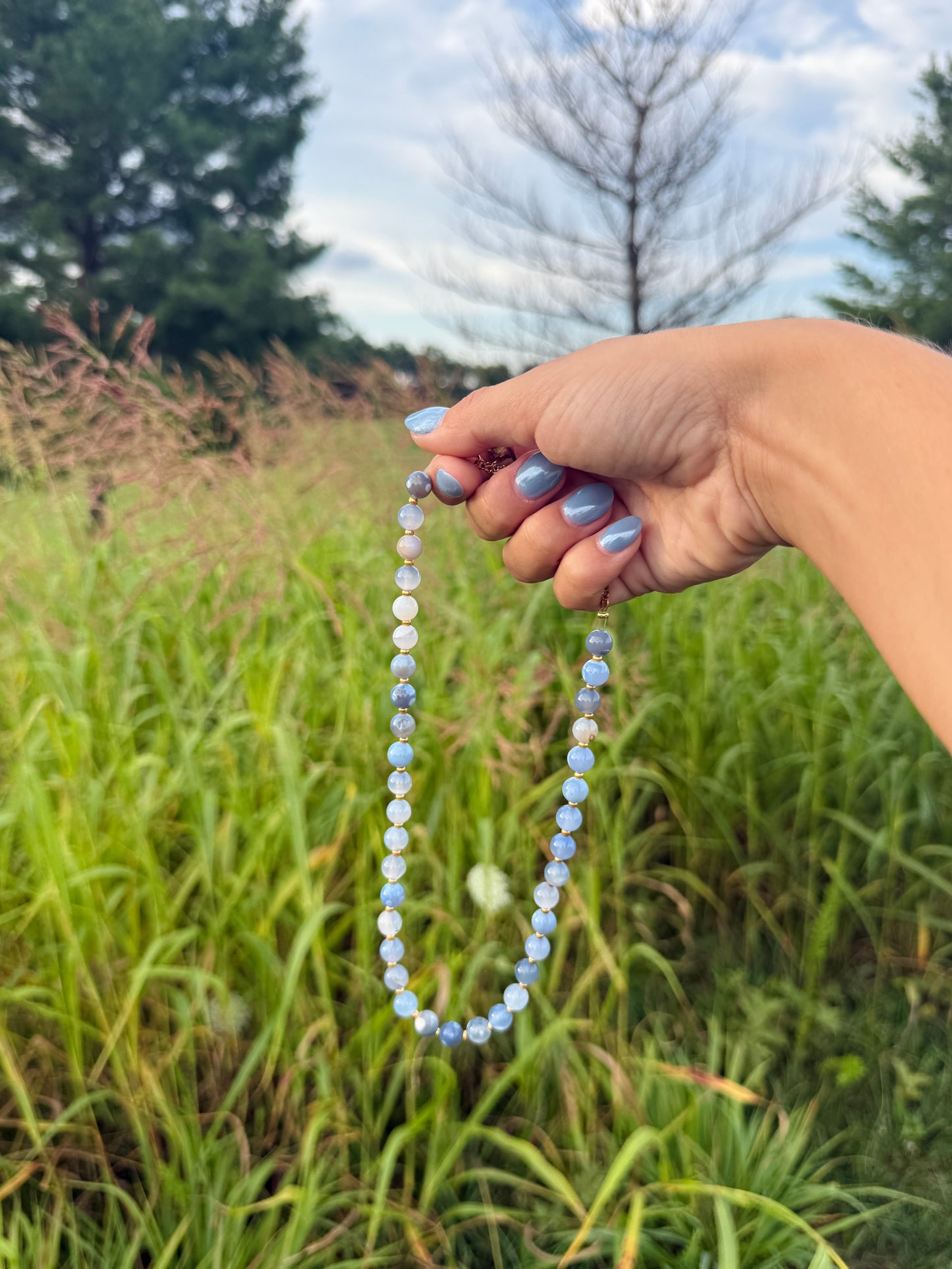 Blue Lagoon Beaded Necklace