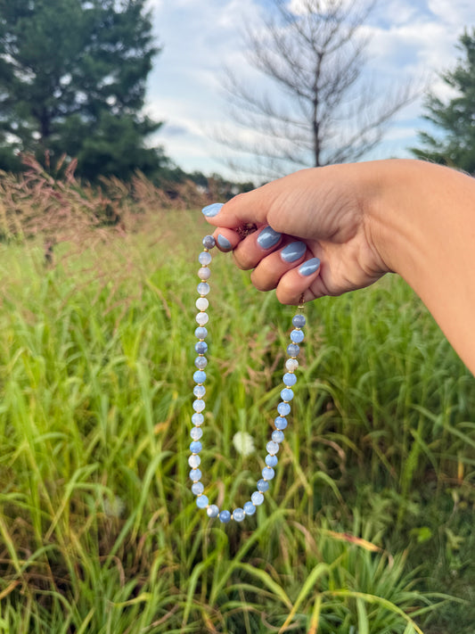Blue Lagoon Beaded Necklace
