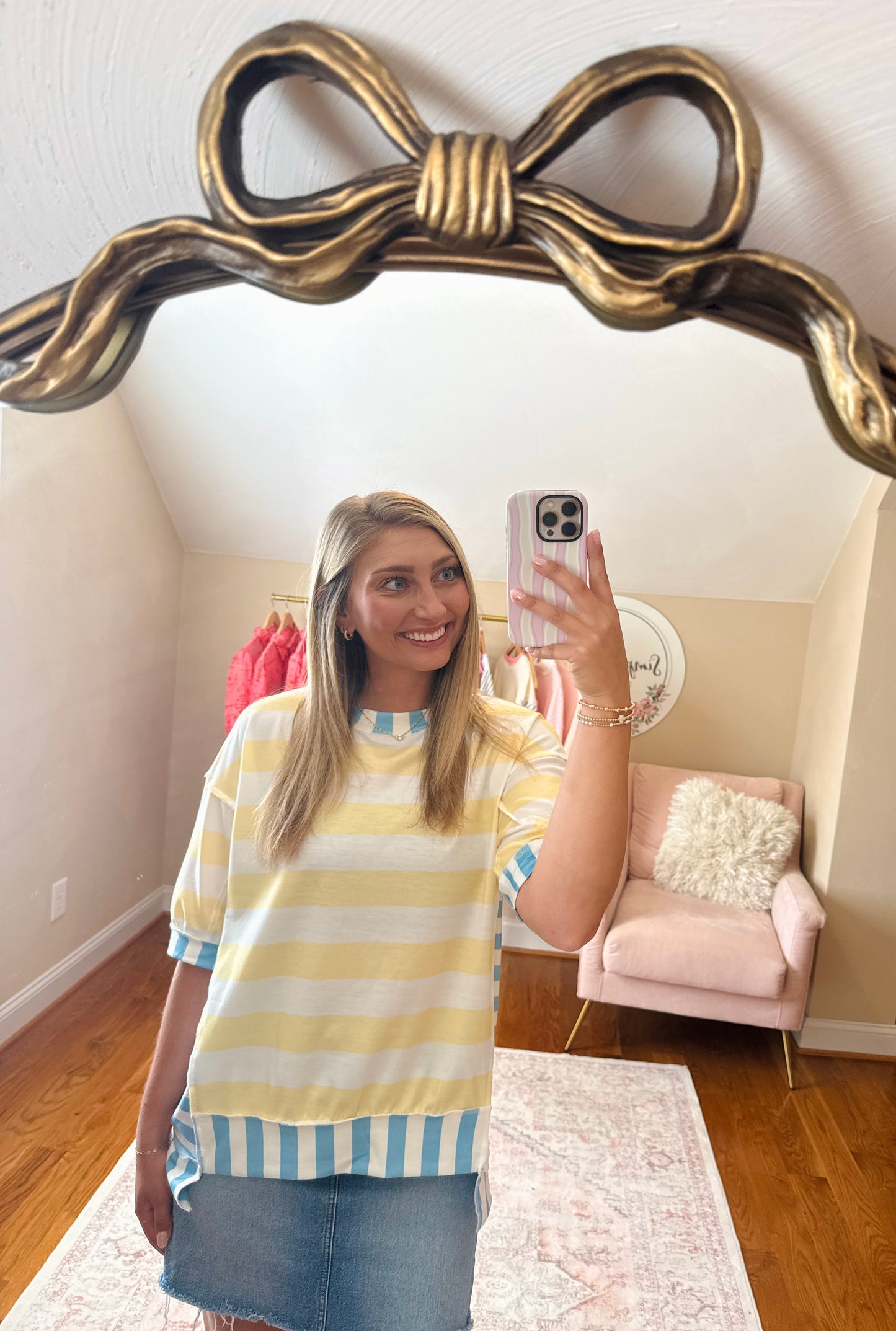 Sunshine & Blue Skies Striped Top