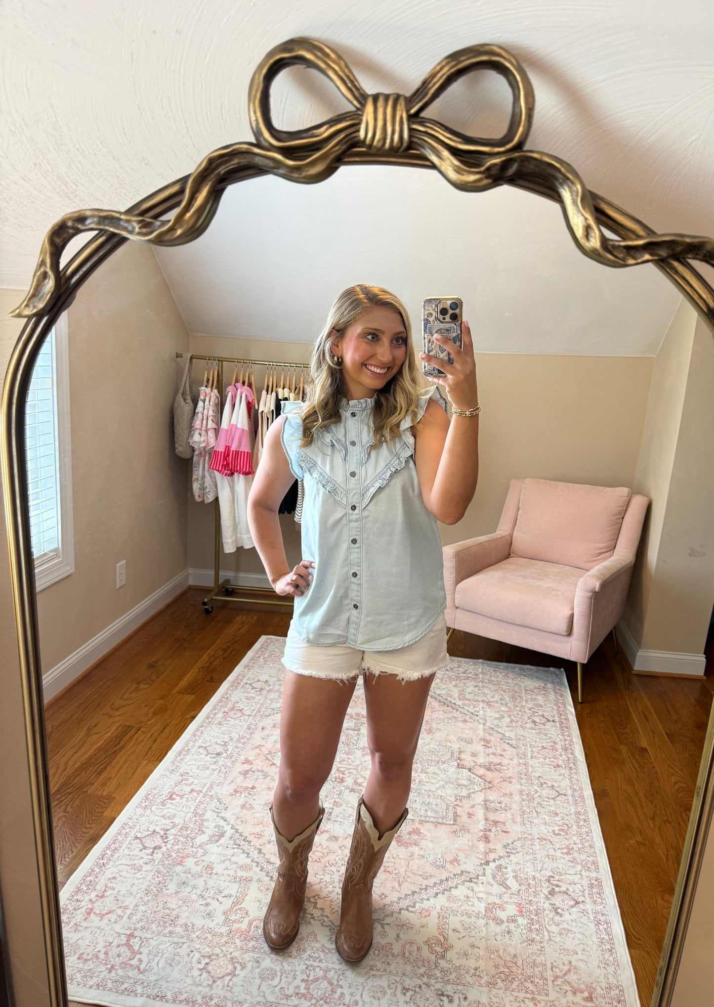 Delilah Denim Top