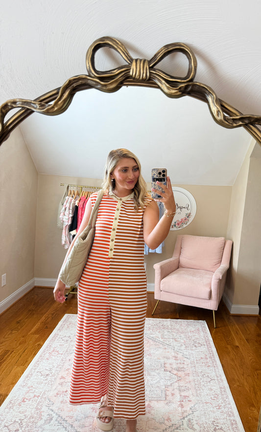Sunset Stripe Jumpsuit