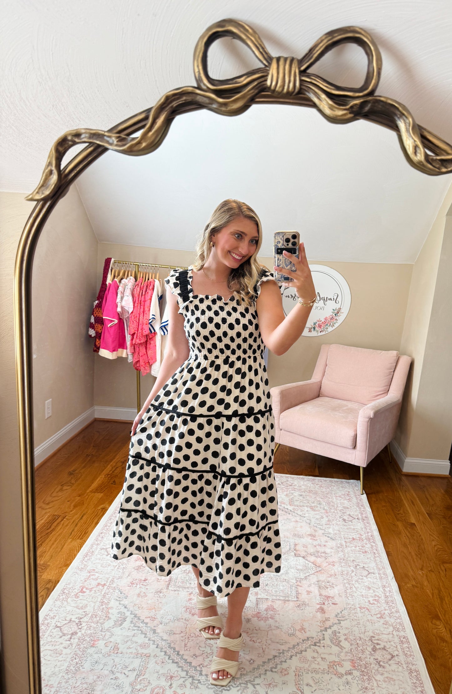 Polka Dot Maxi Dress