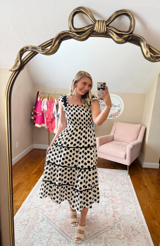 Polka Dot Maxi Dress
