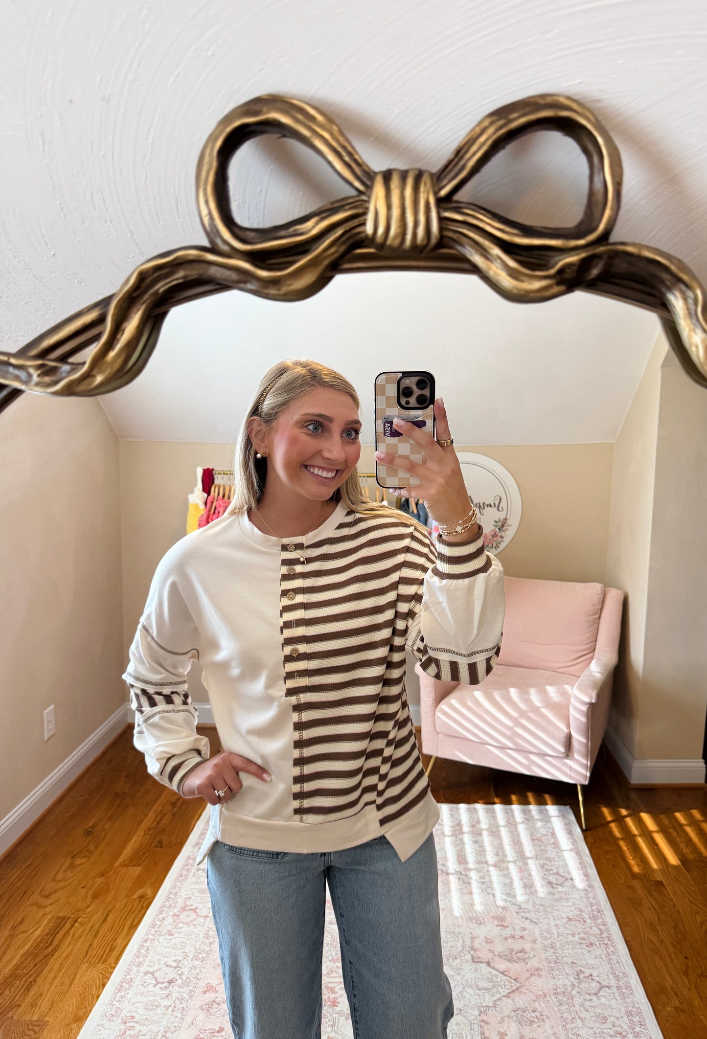 Stripe Colorblock Patchwork Top
