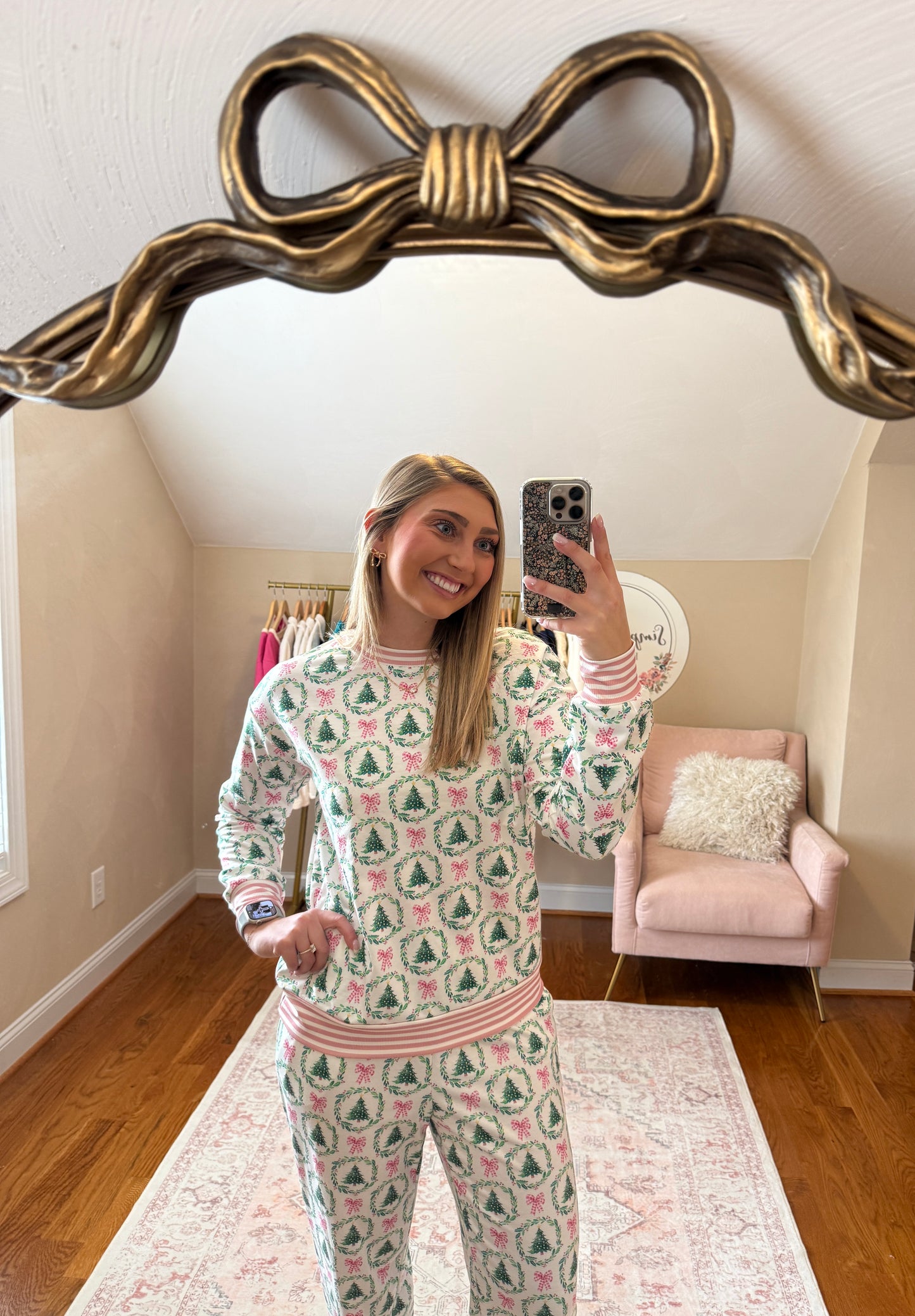 Bows and Trees Christmas Pajamas