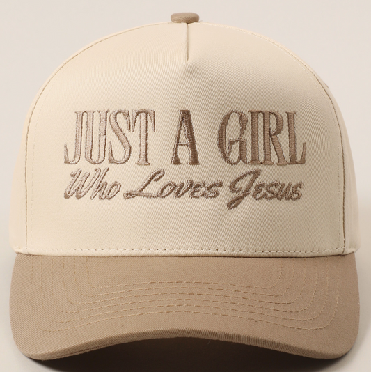 Just A Girl Who Loves Jesus Trucker Hat