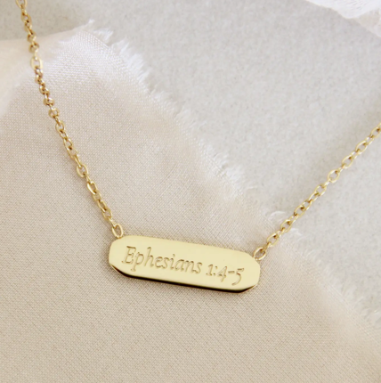 Chosen, Ephesians 1:4-5 Necklace