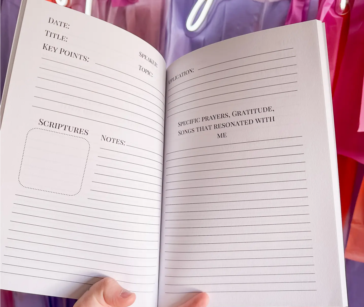 Honeybee Sermon Notes Journal